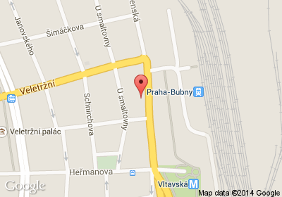 mapa - Bubenská 575/23, Praha 7