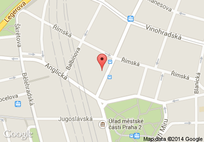 mapa - Italská 212/5, Praha 2