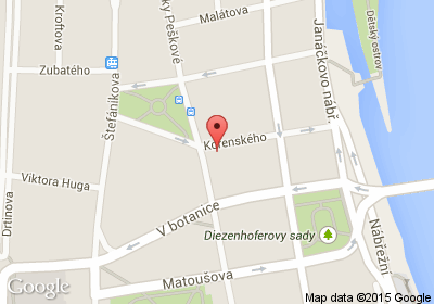 mapa - Kořenského 1107/15, Praha 5