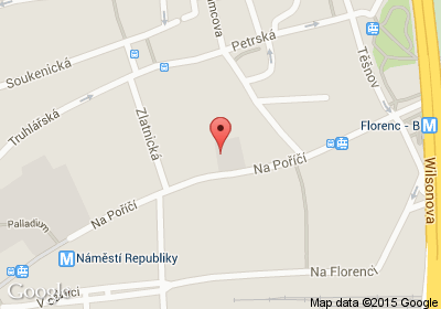 mapa - Na Poříčí 21, Praha 1