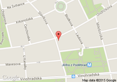 mapa - Slavíkova 6, Praha 3